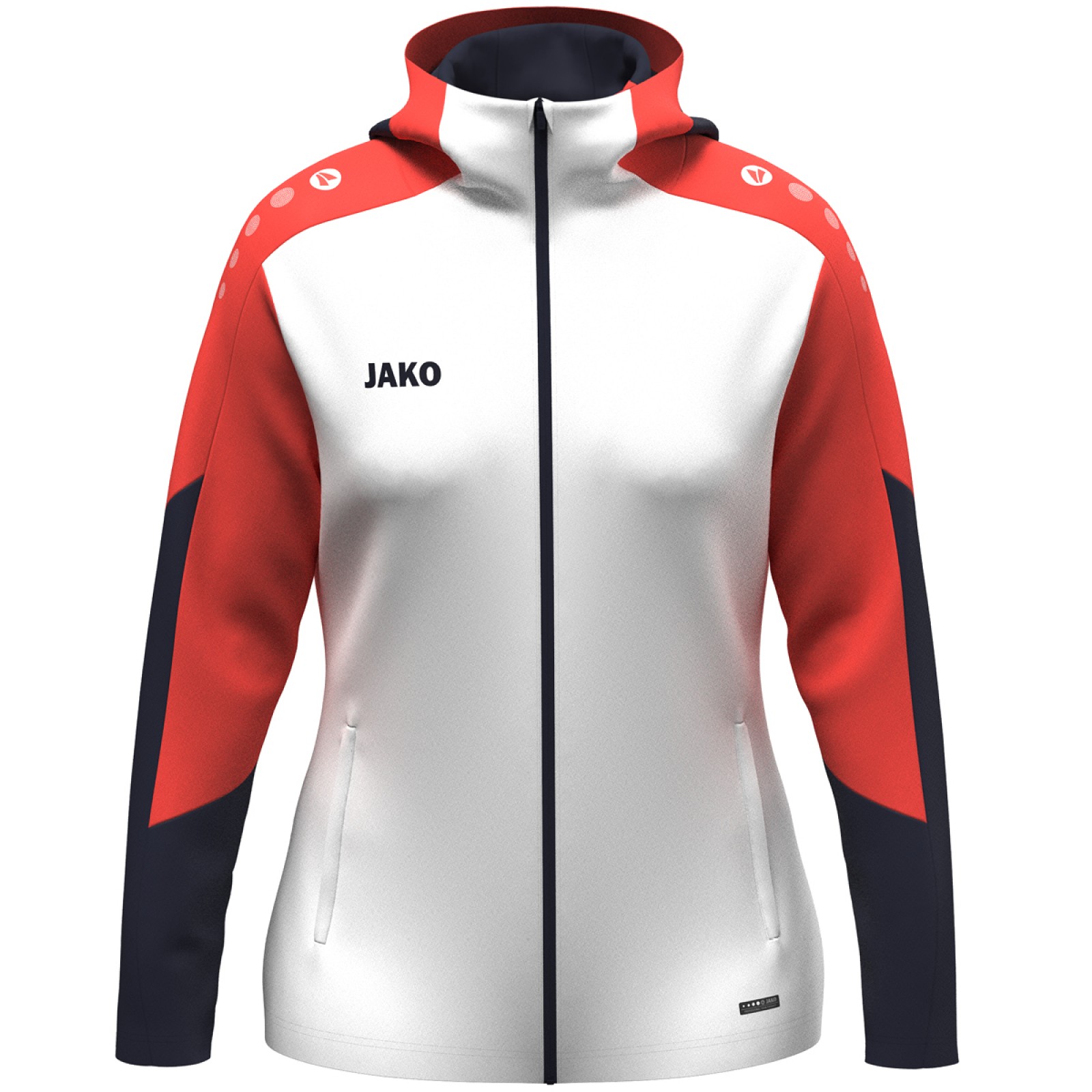 Jako 6870D TRAININGSJACKE MIT KAPUZE weiss