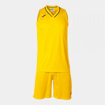 Joma ATLANTA SET YELLOW BLACK Trikot Sets gelb