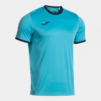 Joma COMBI PREMIUM SHORT SLEEVE T-S T-SHIRT neon-blau
