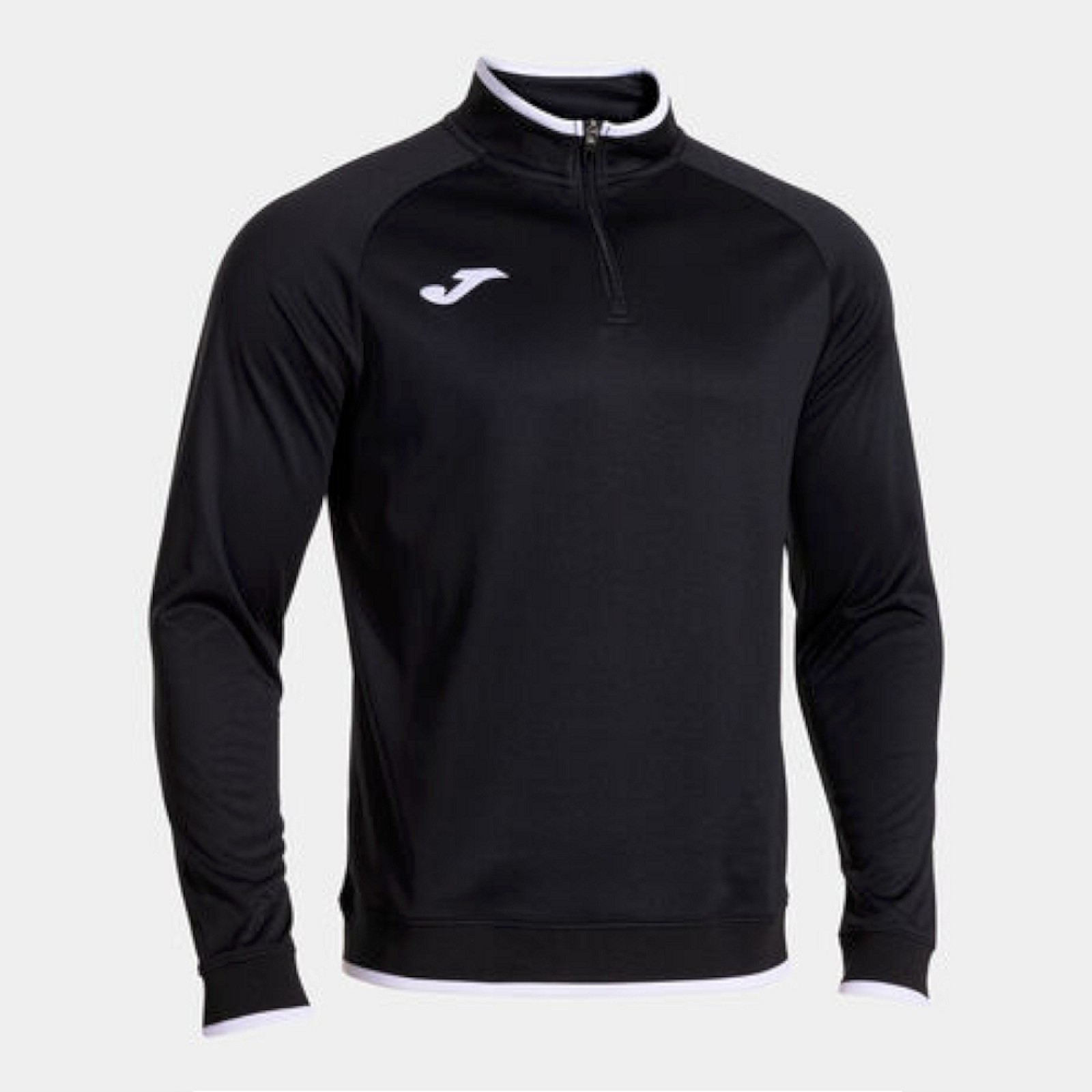 Joma COMBI PREMIUM SWEATSHIRT BLACK ZIPTOP schwarz