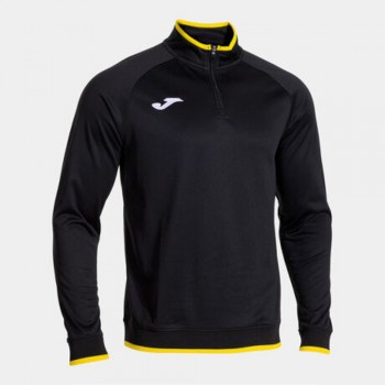 Joma COMBI PREMIUM SWEATSHIRT BLACK ZIPTOP schwarz