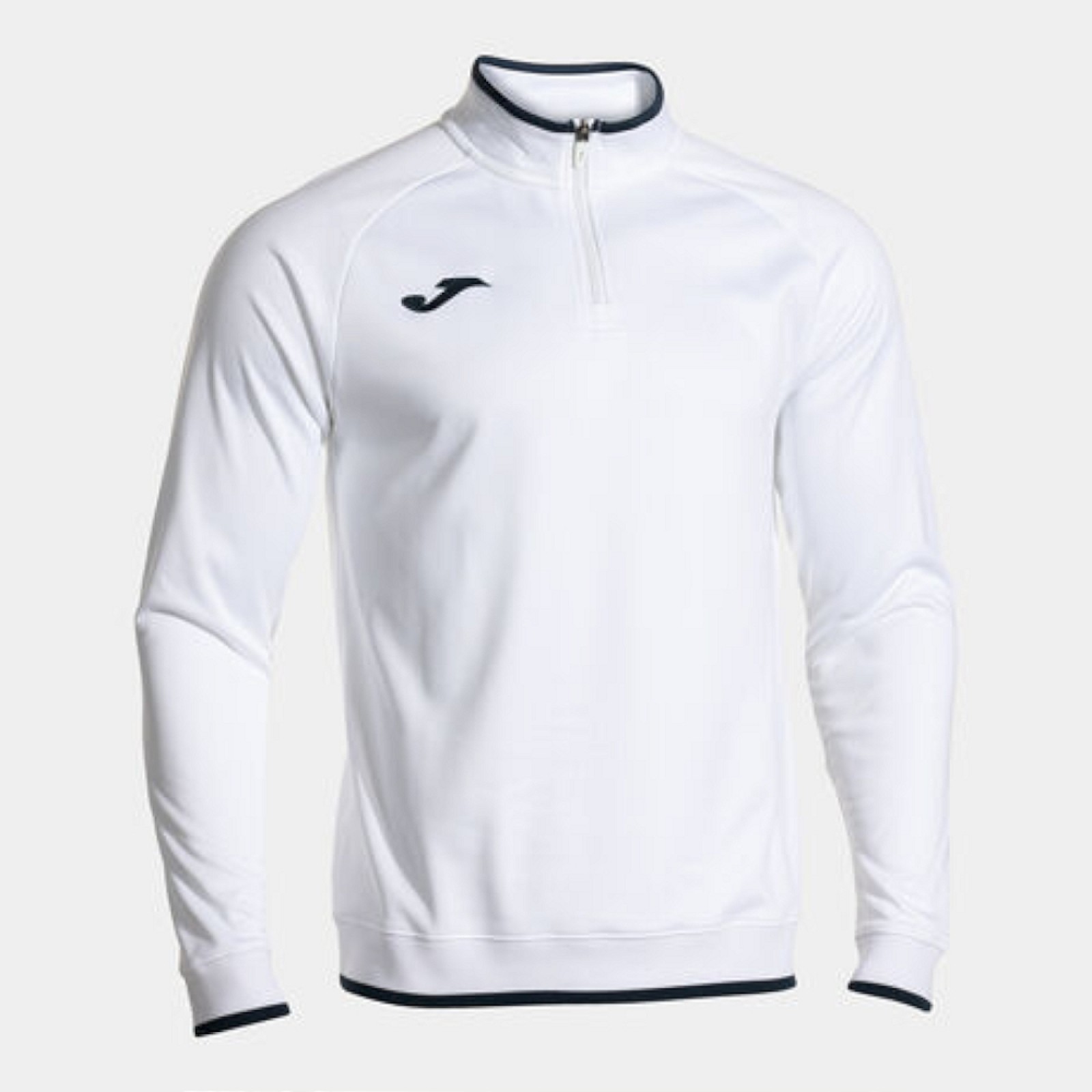 Joma COMBI PREMIUM SWEATSHIRT WHITE ZIPTOP weiss