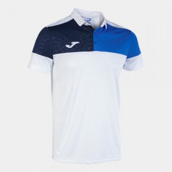 Joma CREW V SHORT SLEEVE POLO WHITE Poloshirts weiss