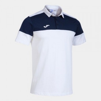 Joma CREW V SHORT SLEEVE POLO WHITE Poloshirts weiss
