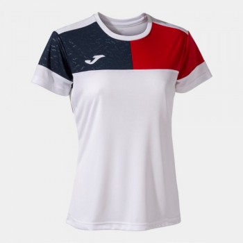 Joma CREW V SHORT SLEEVE T-SHIRT WH T-Shirts weiss