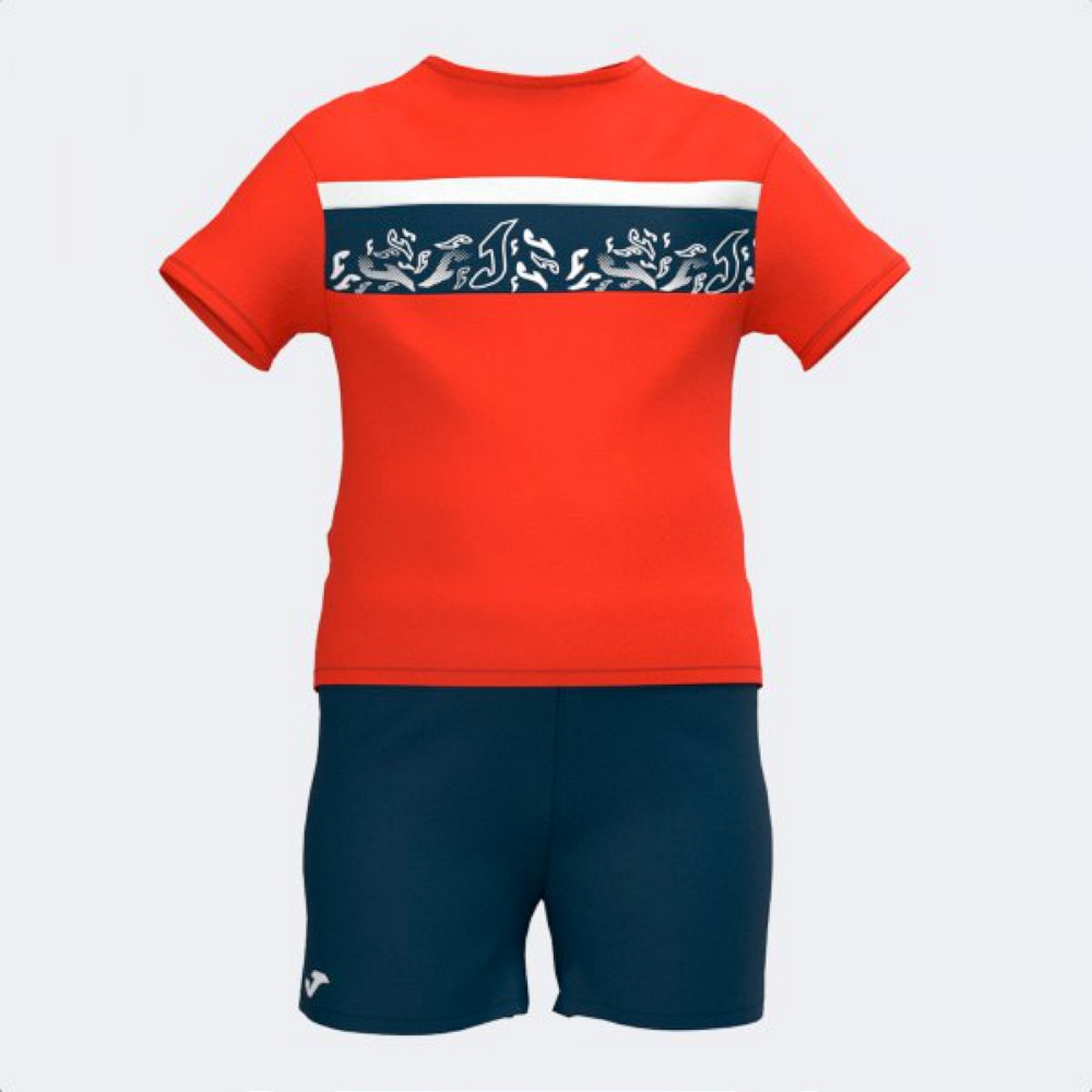 Joma CYCLONE SET RED NAVY TRIKOTSET rot