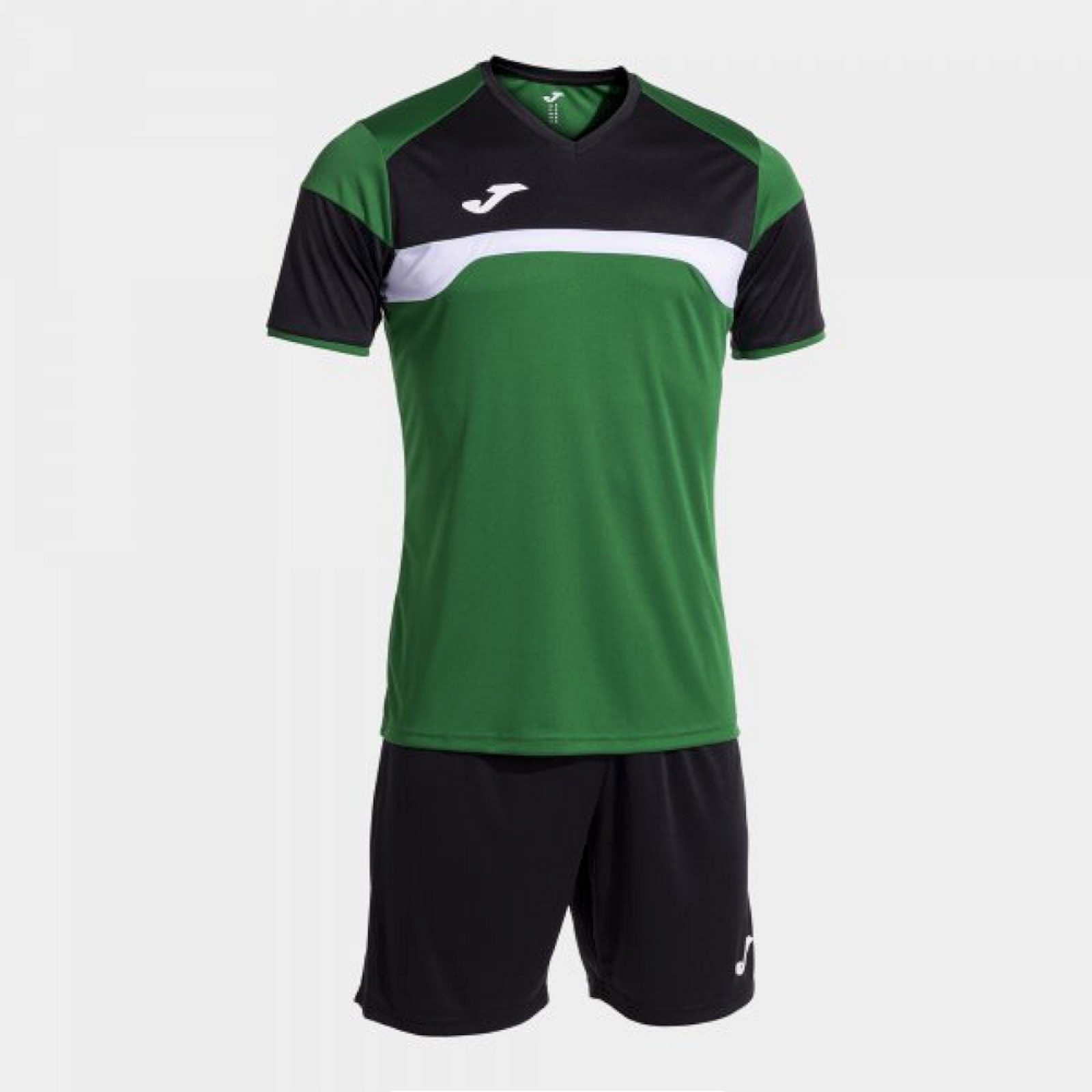 Joma DANUBIO III SET GREEN BLACK TRIKOTSET gr�n