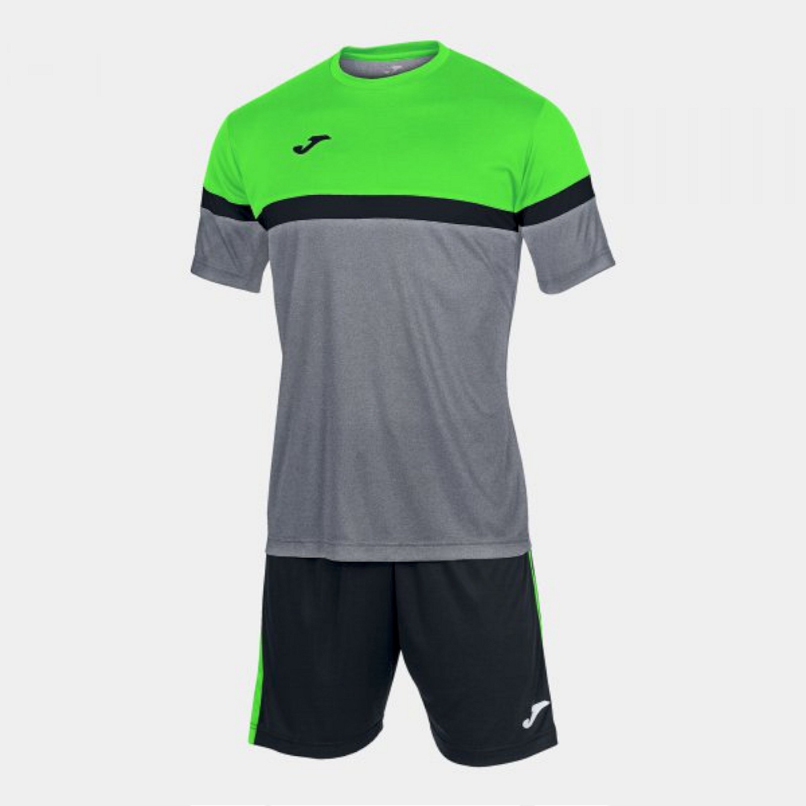 Joma DANUBIO SET MELANGE GREY FLUOR Trikot Sets grau
