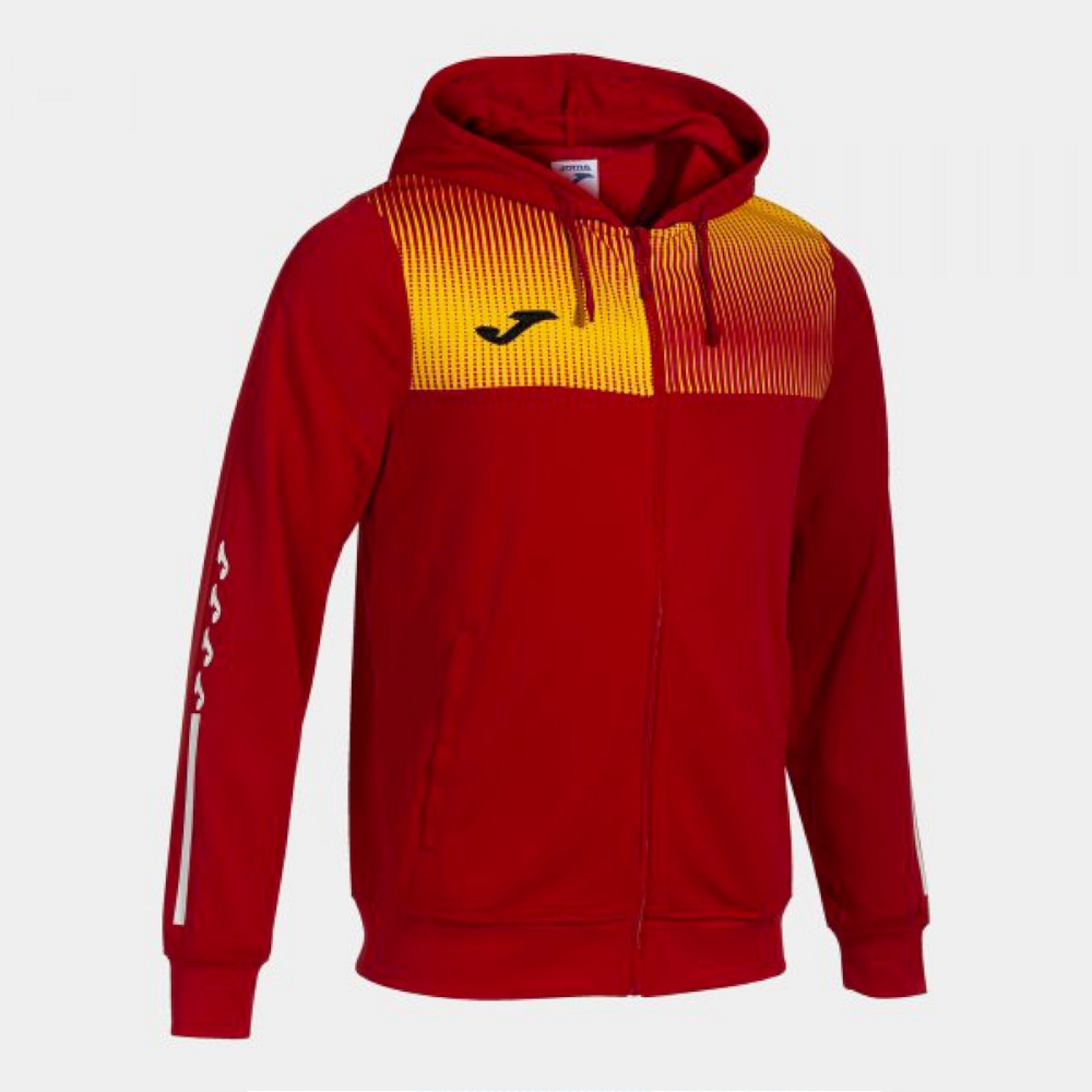 Joma ECO SUPERNOVA ZIP-UP HOODIE RE SWEATSHIRT rot
