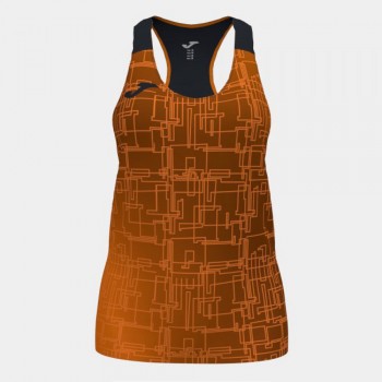 Joma ELITE VIII TANK TOP ORANGE BLACK Tanktops orange