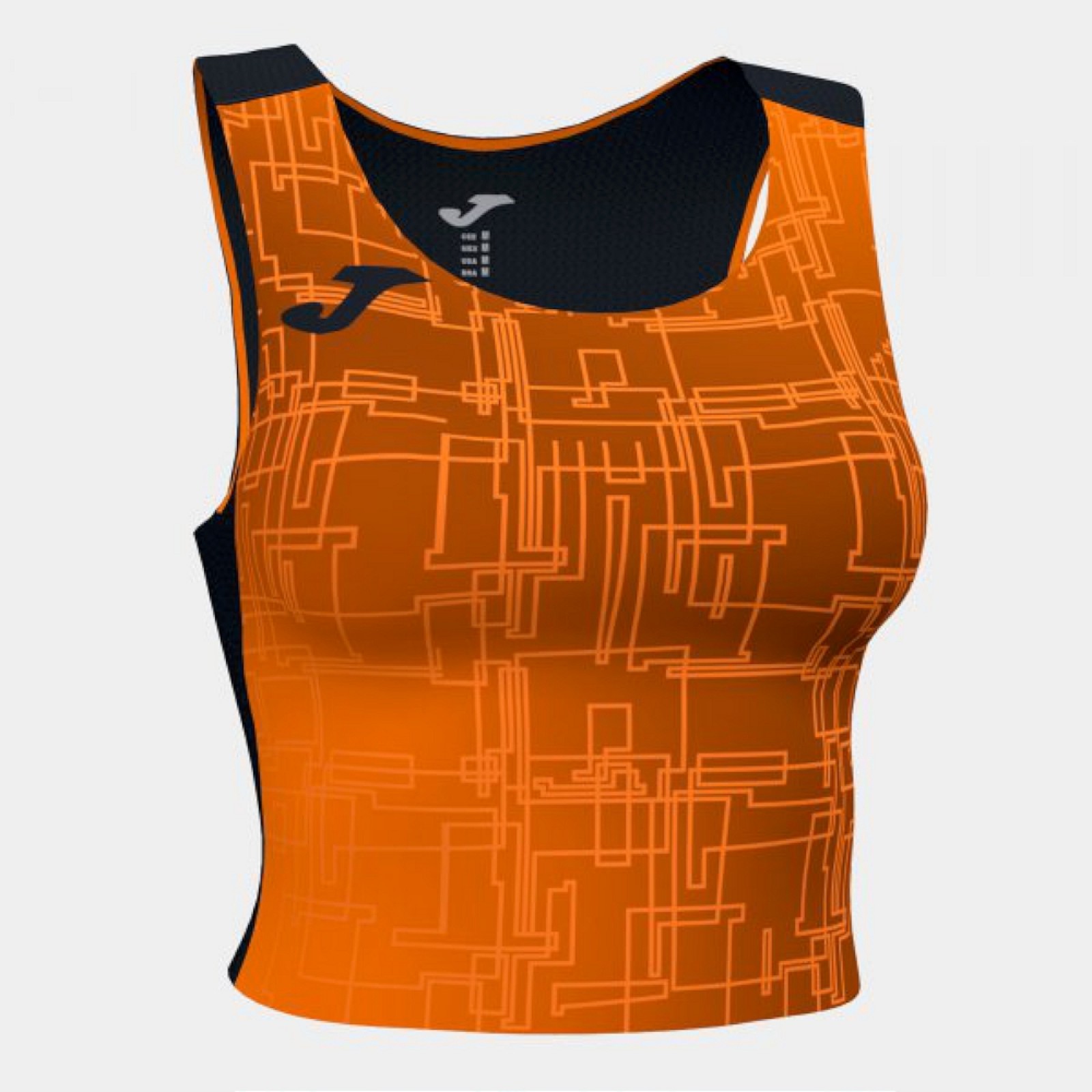 Joma ELITE VIII TOP BLACK ORANGE Tops schwarz