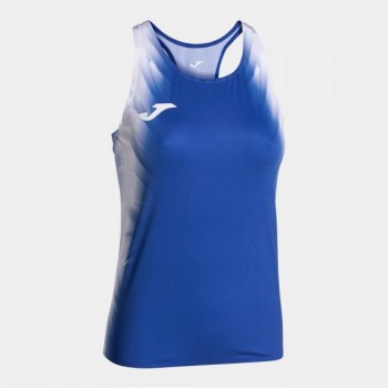 Joma ELITE XI TANK TOP ROYAL WHITE TANKTOP blau