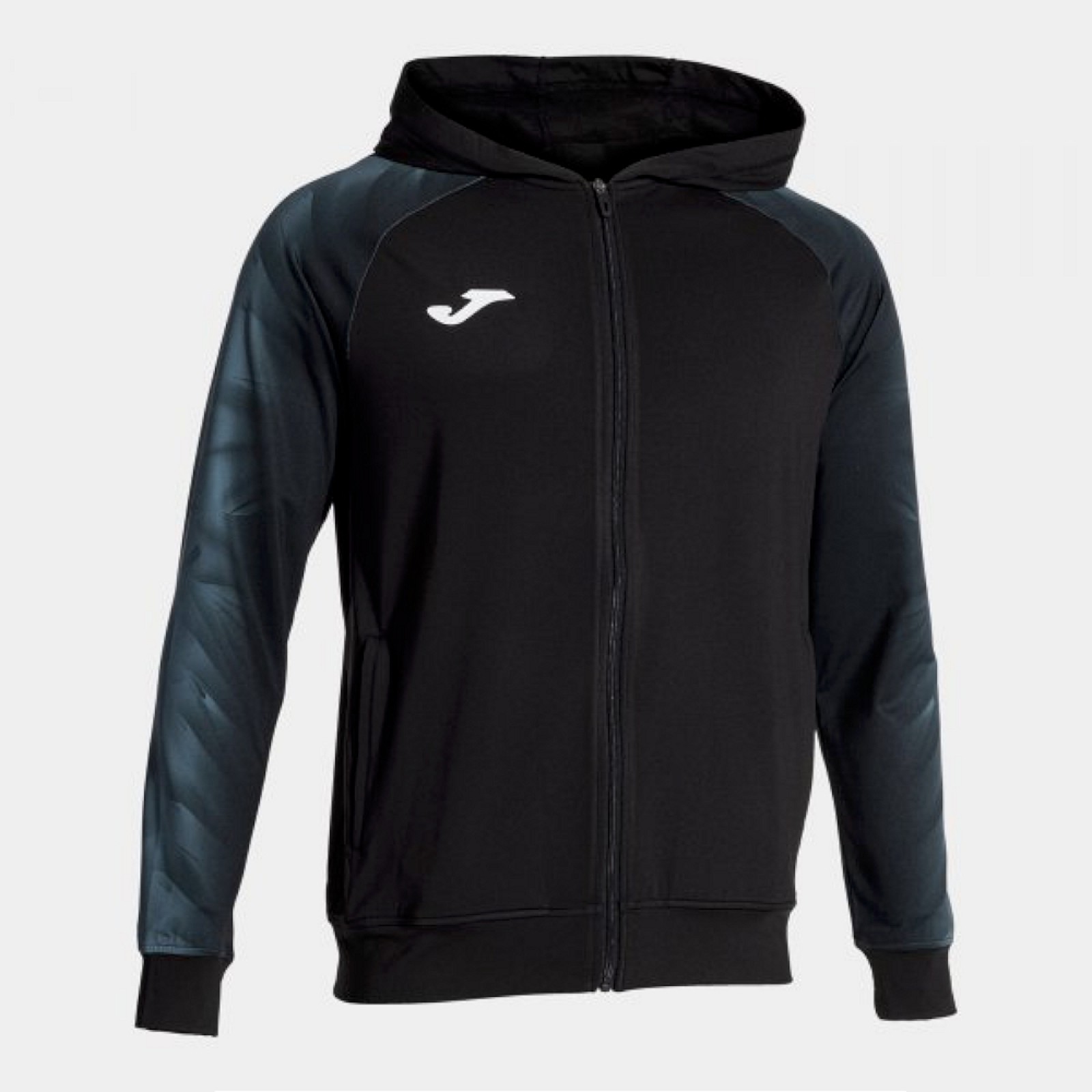 Joma ELITE XI ZIP-UP HOODIE BLACK A KAPUZENJACKE schwarz