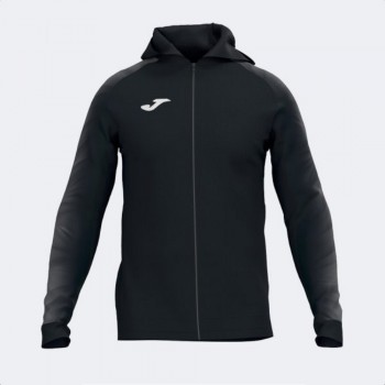 Joma ELITE XI ZIP-UP HOODIE BLACK A KAPUZENJACKE schwarz