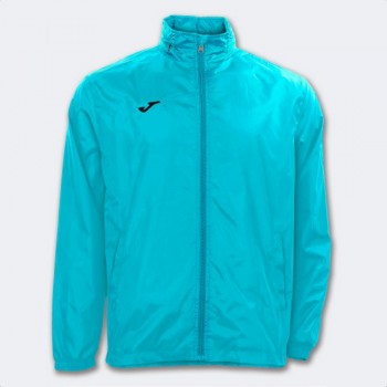 Joma IRIS RAINCOAT FLUOR TURQUOISE Regenjacken neon-blau