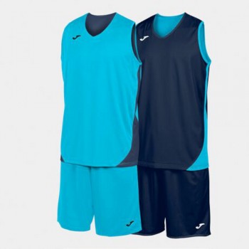 Joma KANSAS SET FLUOR TURQUOISE NAV Trainingsanz�ge neon-blau