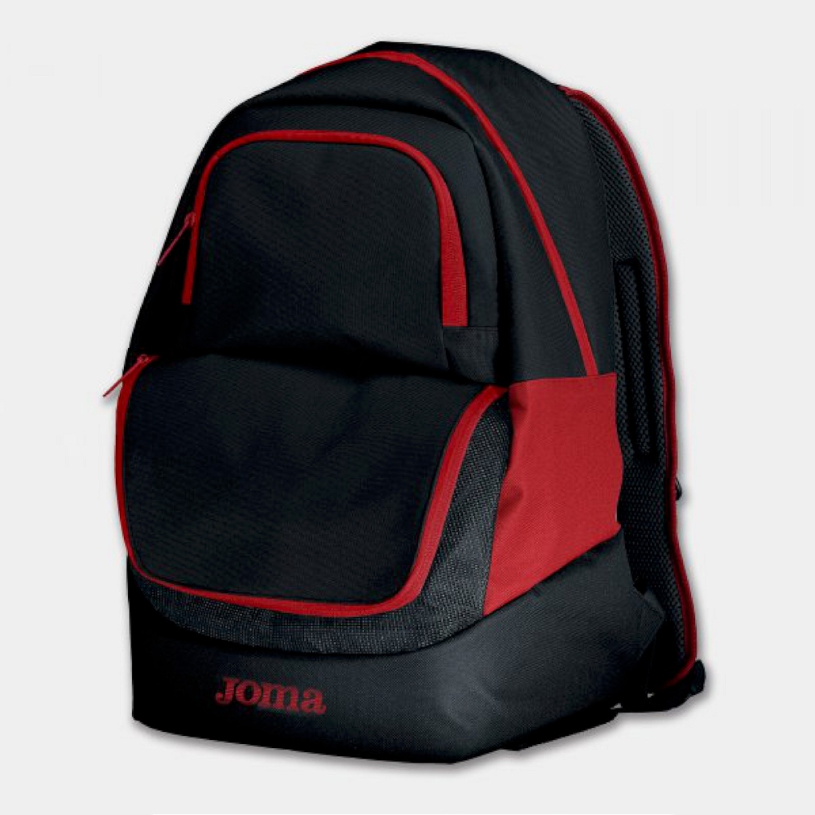 Joma MOCHILA DIAMOND II - NEGRO ROJO RUCKSACK schwarz