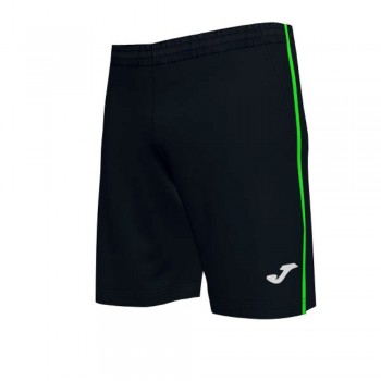 Joma OPEN III BERMUDA BLACK FLUOR GREEN SHORT schwarz