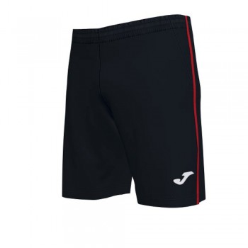 Joma OPEN III BERMUDA BLACK RED SHORT schwarz