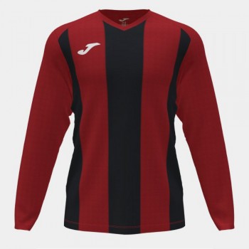 Joma PISA II LONG SLEEVE T-SHIRT RED BLACK Langarmshirts rot