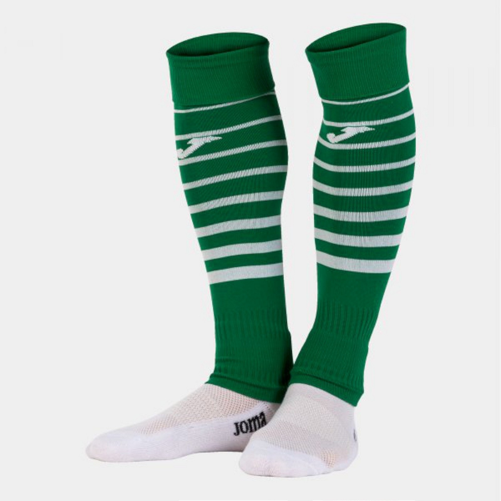 Joma PREMIER II SOCKS GREEN WHITE STUTZENSTR�MPFE gr�n