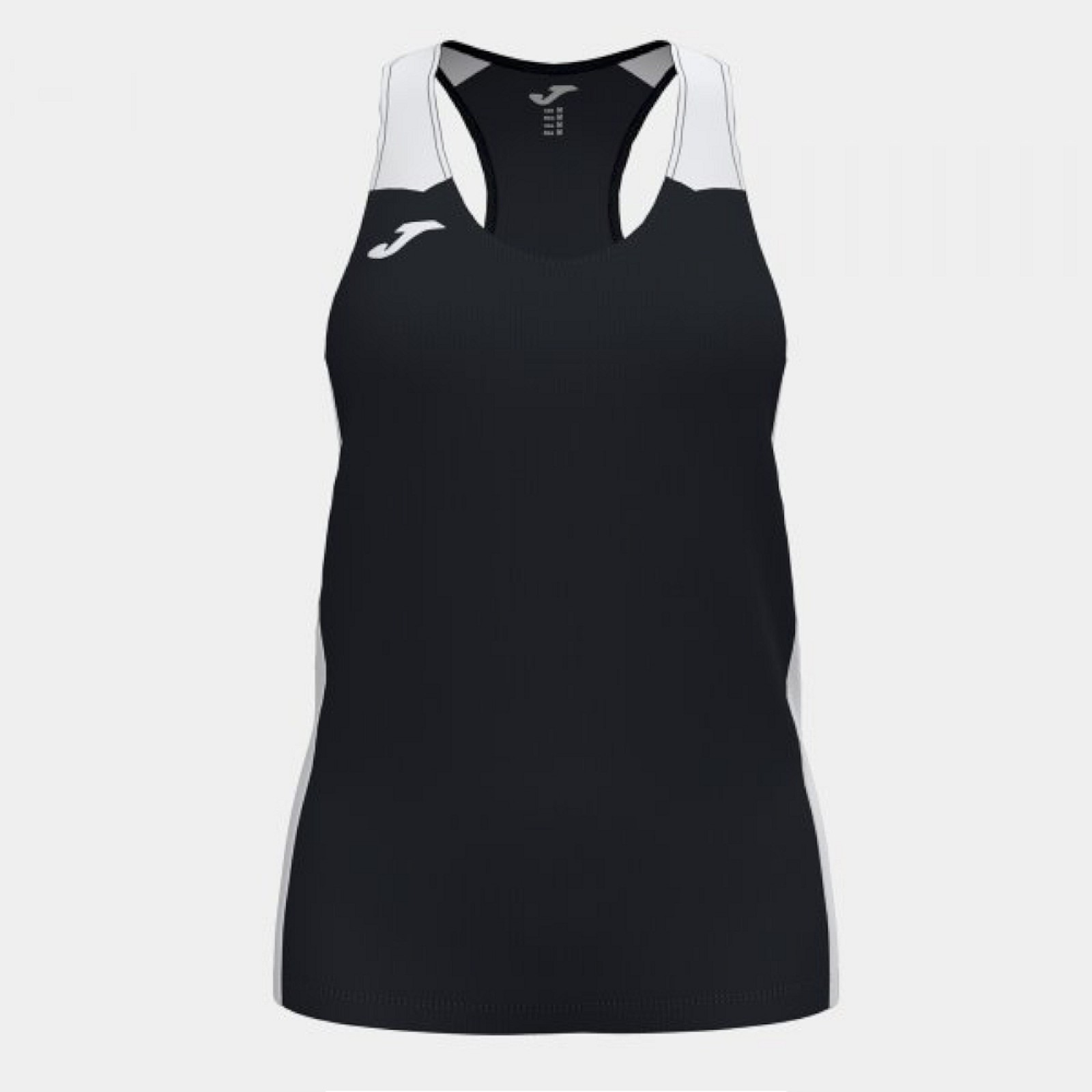 Joma RECORD II TANK TOP BLACK WHITE TANKTOP schwarz