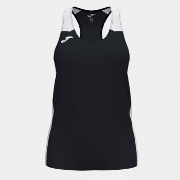 Joma RECORD II TANK TOP BLACK WHITE TANKTOP schwarz