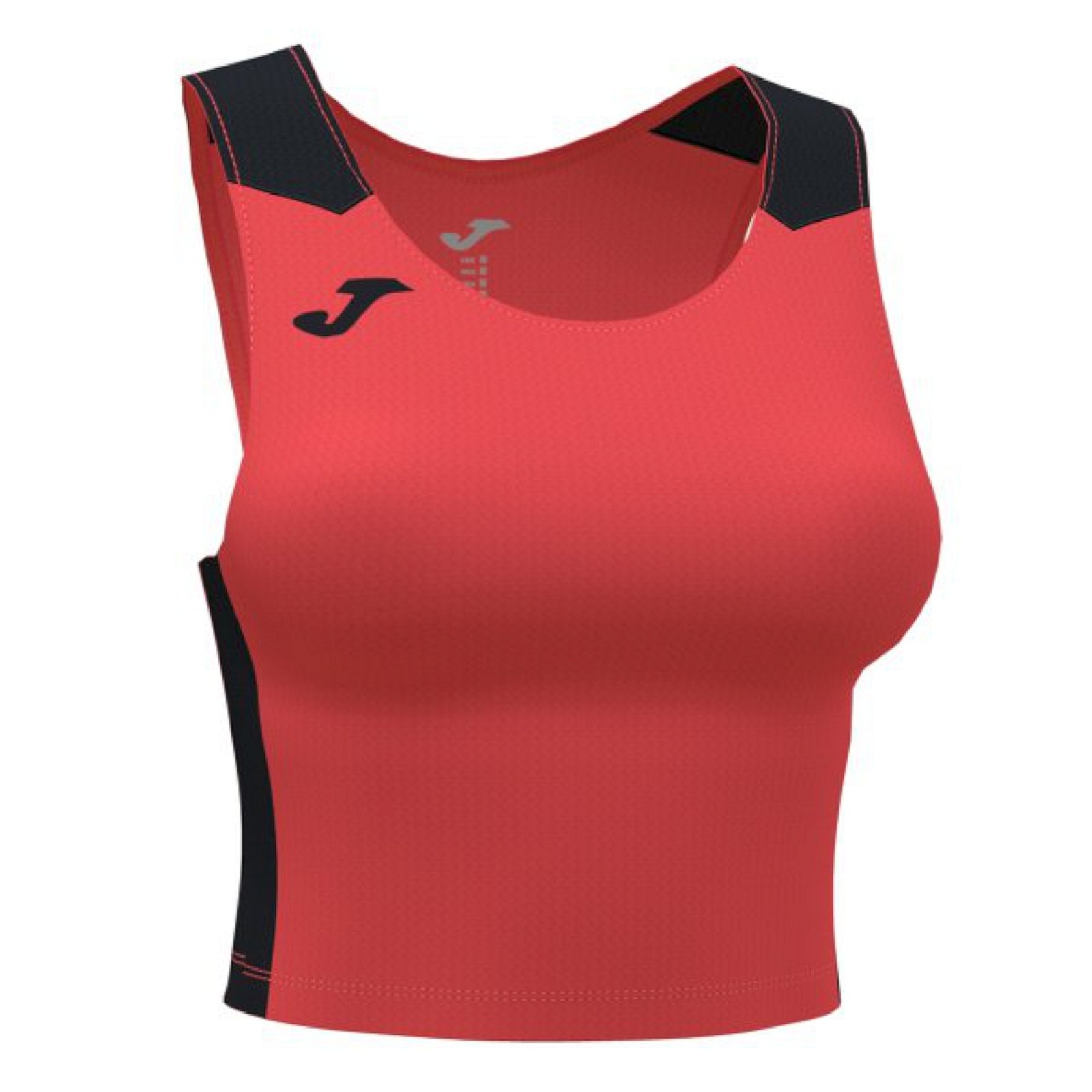 Joma RECORD II TOP FLUOR CORAL BLACK TANKTOP pink
