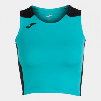 Joma RECORD II TOP TURQUOISE BLACK TANKTOP blau
