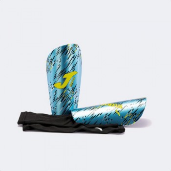 Joma SPIDER SHIN GUARDS FLUOR TURQU Schienbeinschoner neon-blau