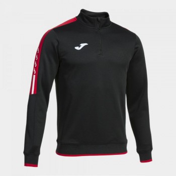 Joma SUDADERA OLIMPIADA NEGRO ROJO ZIPTOP schwarz