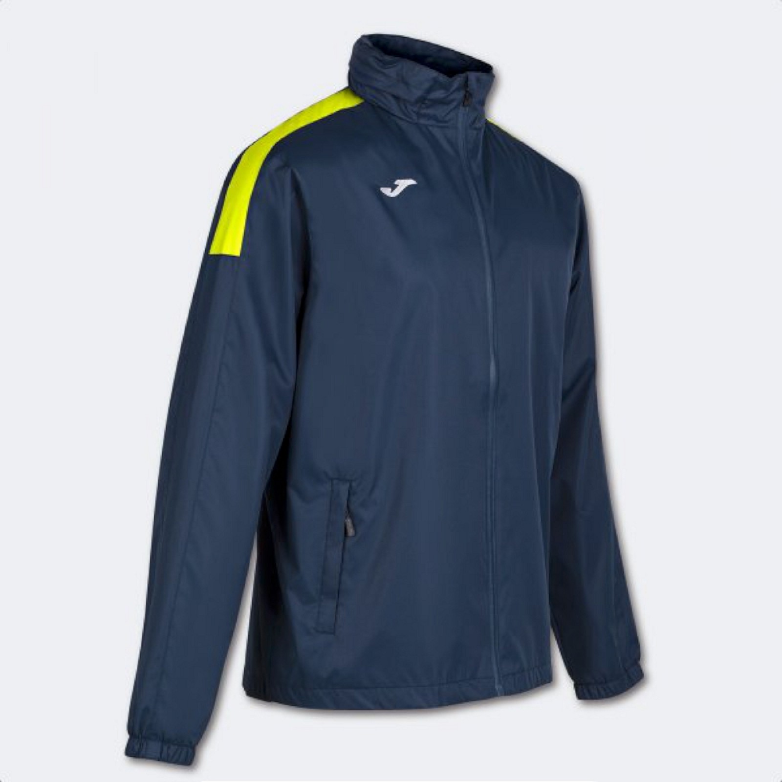 Joma TRIVOR RAINCOAT NAVY FLUOR YELLOW Regenjacken blau