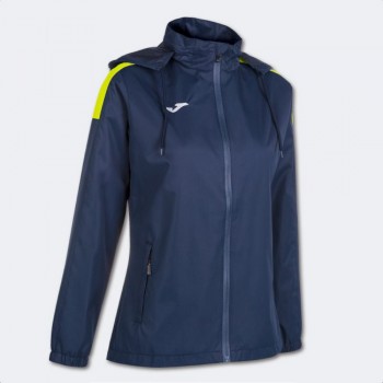 Joma TRIVOR RAINCOAT NAVY FLUOR YELLOW Regenjacken navy