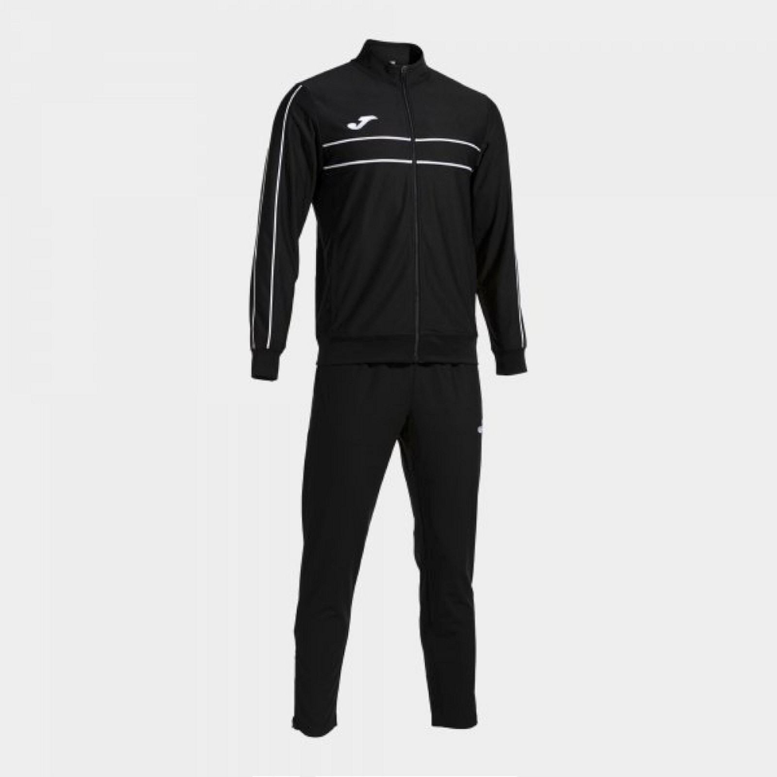 Joma VICTORY TRACKSUIT BLACK WHITE TRAININGSANZUG schwarz
