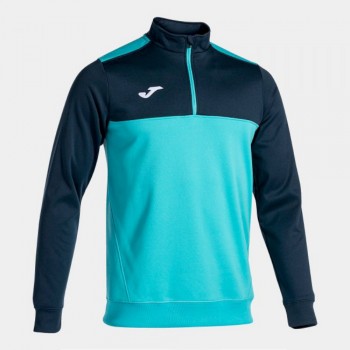 Joma WINNER SWEATSHIRT FLUOR TURQUO ZIPTOP neon-blau