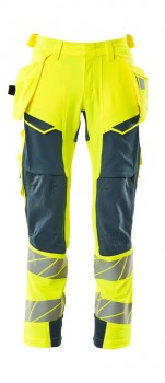 MASCOT 19031 HANDWERKERHOSEN neon-gelb | yam yam world