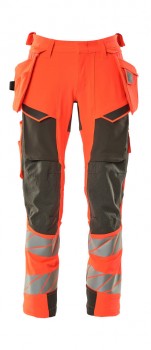 MASCOT 19031 HANDWERKERHOSEN neon-rot | yam yam world