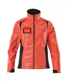 MASCOT 19212 SOFT SHELL JACKEN neon-rot | yam yam world