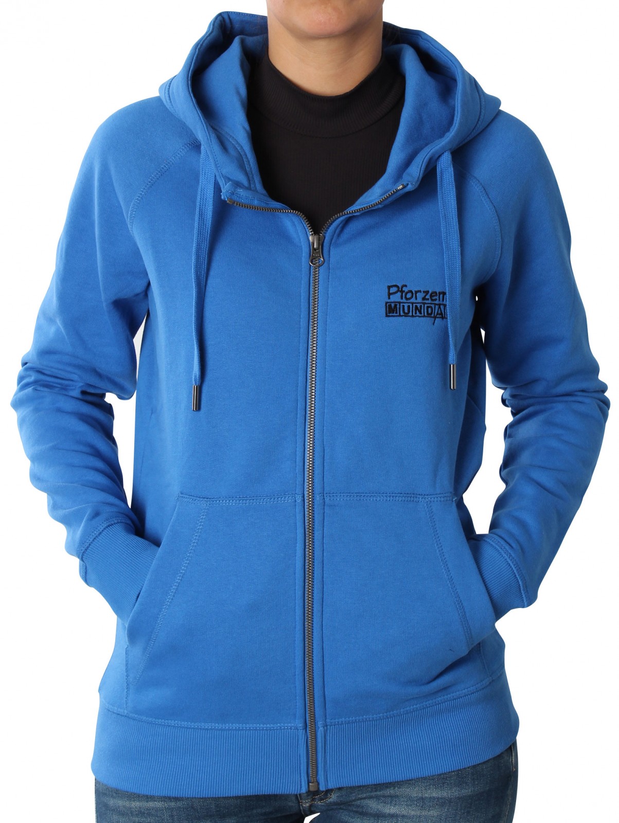 MUNDART DAMEN KAPUZENSWEATJACKE