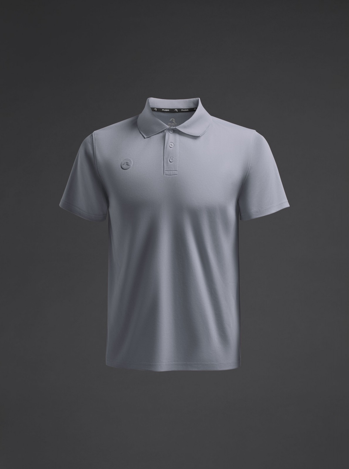 MUSAI MU0107 POLOSHIRT grau