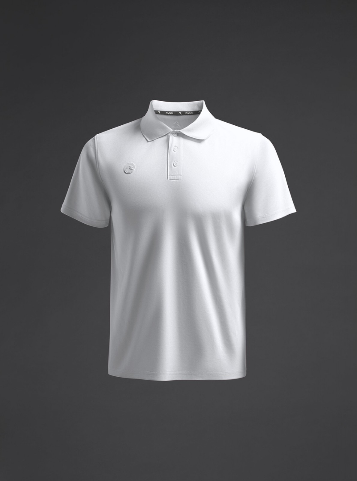 MUSAI MU0107 POLOSHIRT weiss