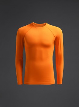 MUSAI MU0109 THERMOSHIRT neon-orange | yam yam world