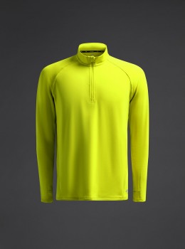 MUSAI MU0309 ZIP SWEATSHIRT neon-gelb | yam yam world