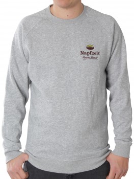 NAPFZEIT-RAGLAN-SWEAT-GRAUMELIERT | yam yam world