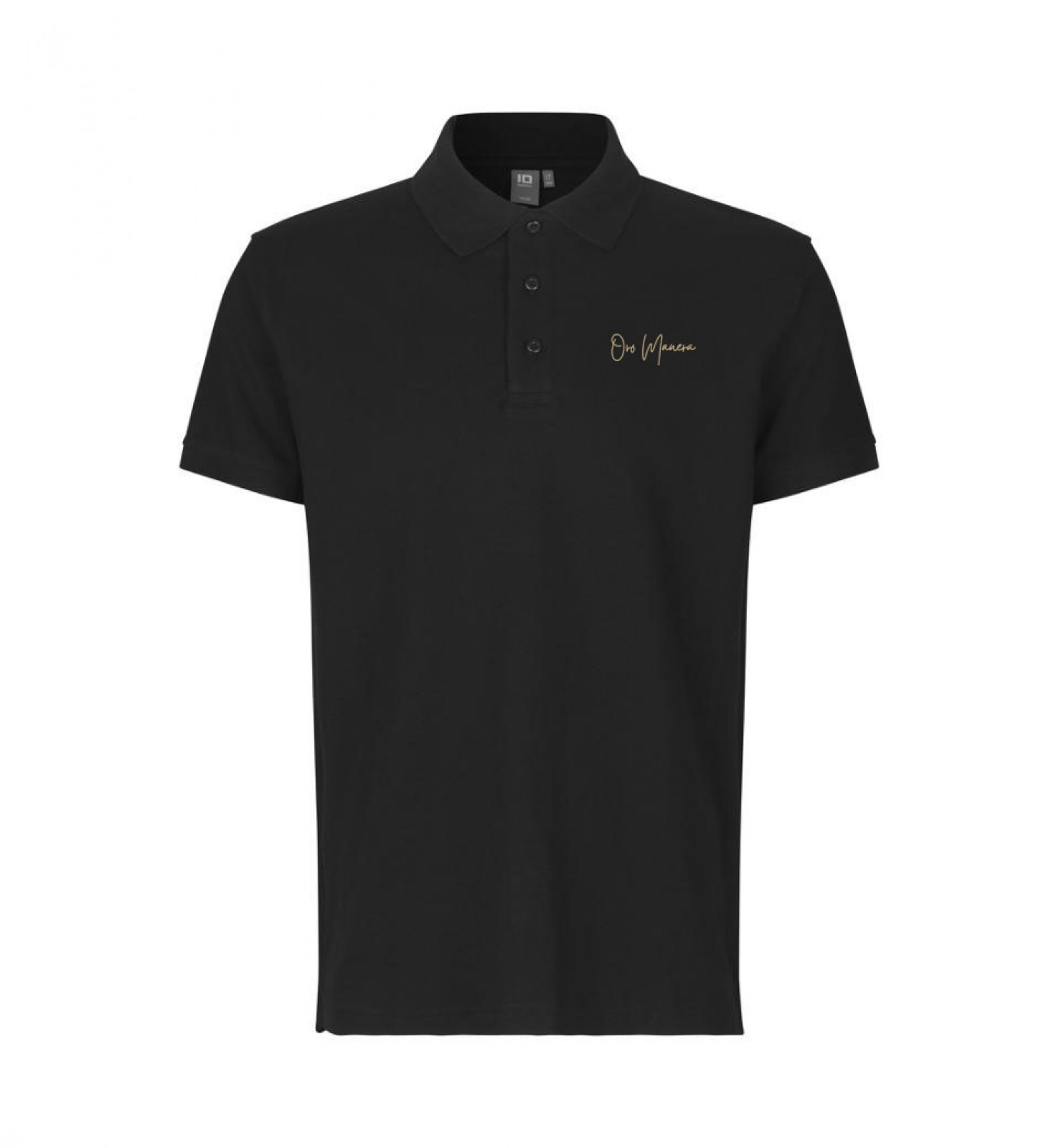 ORO MANERA POLOSHIRT SCHWARZ