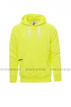PAYPER ATLANTA FLUOR HOODY YELLOW HOODIE neon-gelb