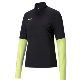 Puma INDIVIDUALCUP WOMEN 1/4 ZIP TO ZIPTOP schwarz