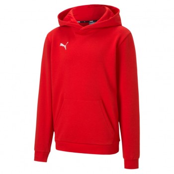 Puma TEAMGOAL 23 CASUALS HOODY JR KAPUZENSWEAT rot