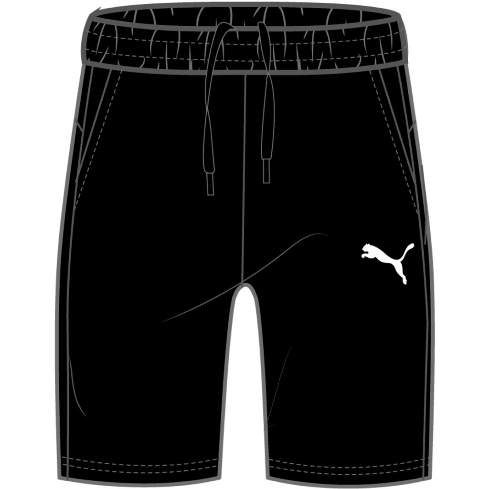 Puma TEAMGOAL 23 CASUALS SHORTS SHORT schwarz
