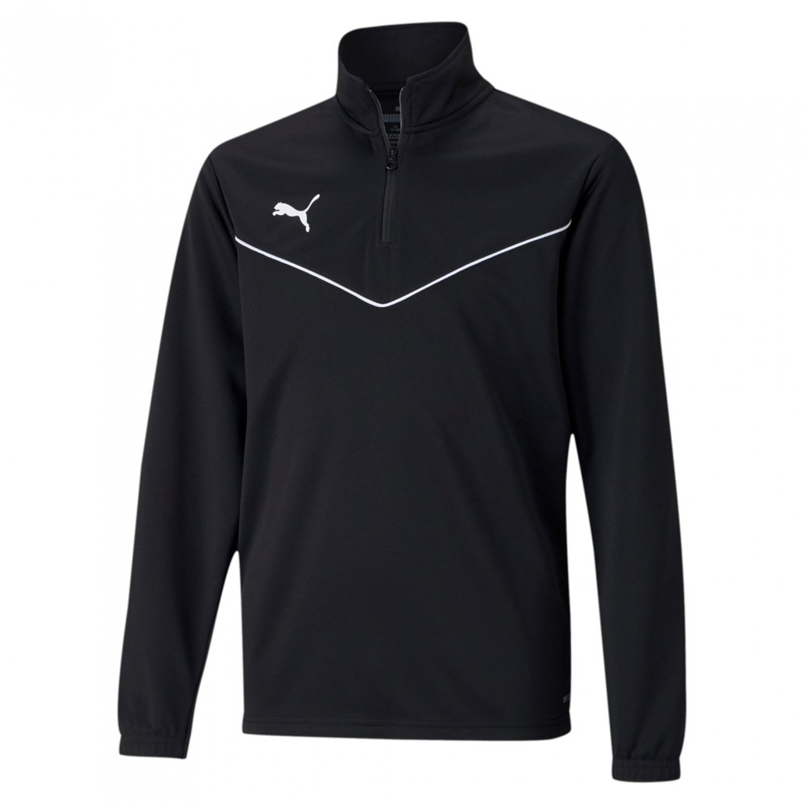 Puma TEAMRISE 1/4 ZIP TOP JR ZIP TOP schwarz